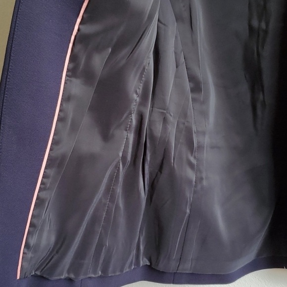 NWT J. CREW Business Casual Women’s Navy Suit Coat Jacket Stretch Twill Blazer - Picture 7 of 8